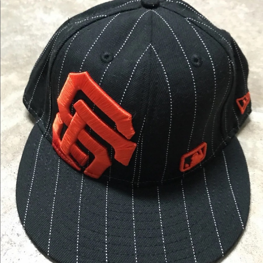 San Francisco Giants Large logo stripe hat new era